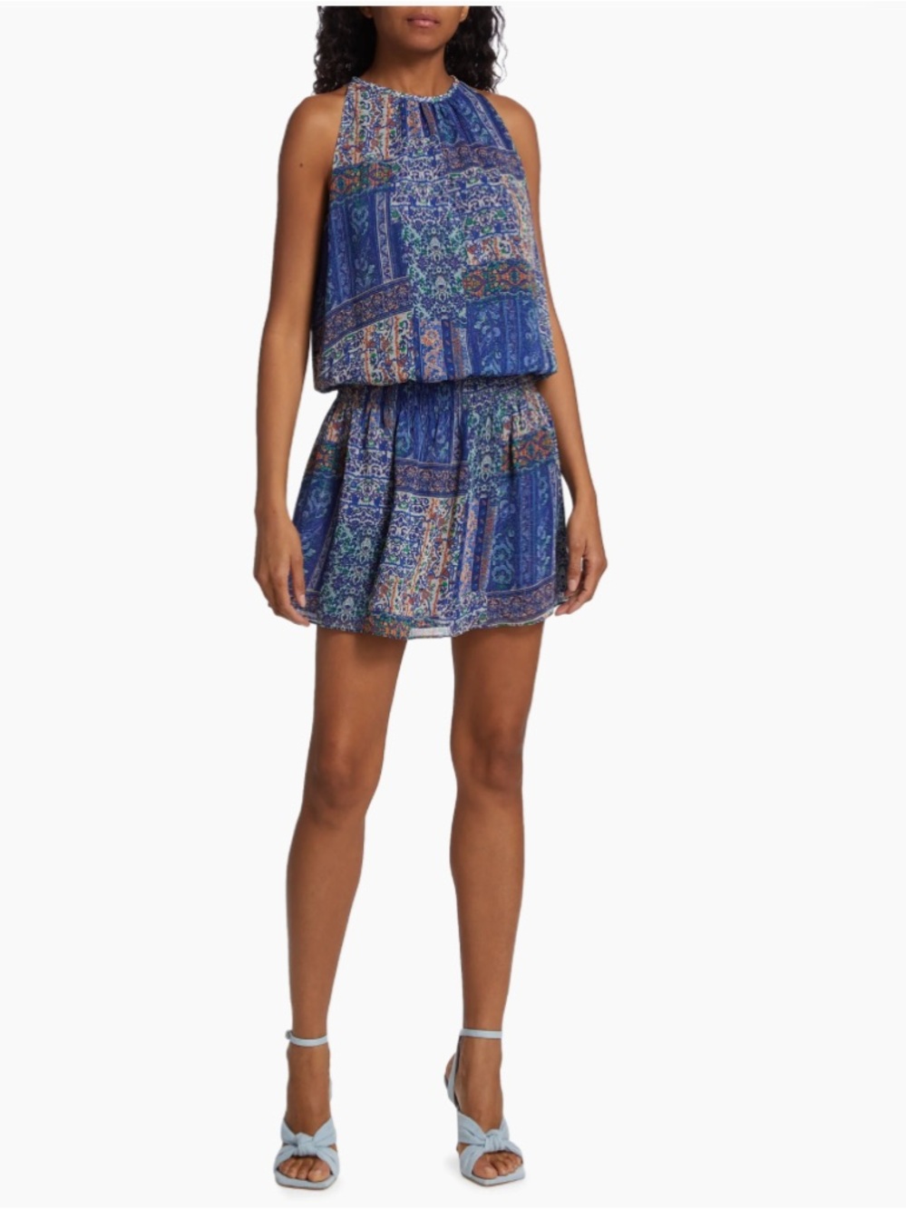 Ramy Brook’s Paris Mini Dress Size M in Cabana Blue - Picture 4 of 9